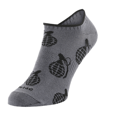 M-Tac Let Sommersokker Grenader i grå, kort design, ergonomisk pasform, garnet mønster, optimal komfort til sport og daglig brug.