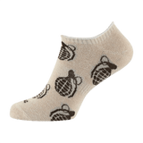 M-Tac Let Sommersokker Grenader kort beige sok med granatmønster, designet til komfort ved sport og udendørs aktiviteter i varmt vejr.