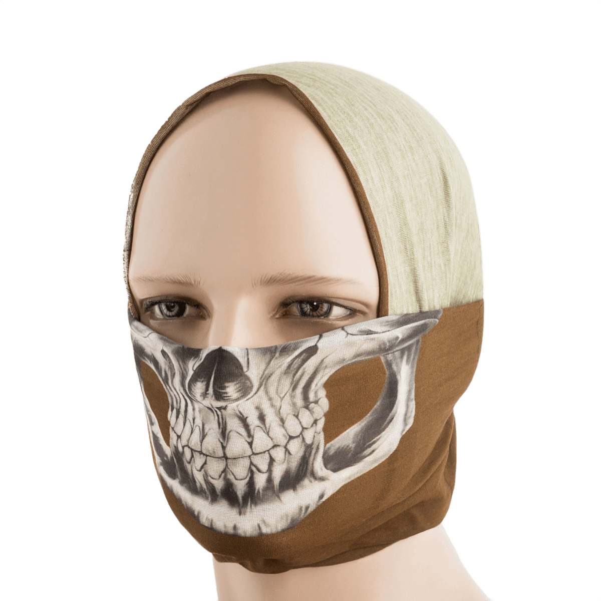 M-Tac Let Tubehalstørklæde Reaper Skull, multifunktionelt og hurtigtørrende halsvarmer, perfekt til airsoft og udendørsaktiviteter.