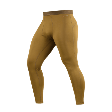 M-Tac Level I Polartec Thermal Bukser i brun, ideelle som baselayer til vinterbrug, lavet af premium Power Dry® materiale.