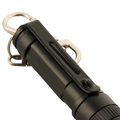 M-Tac Lommelygte K2 til nøglebundt, kompakt LED-lommelygte i aluminium, stød- og vandresistent, perfekt til EDC brug.