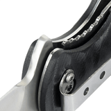 Nærbillede af M-Tac Outdoor & Militær foldekniv - Type 4 med G10-komposithåndtag og rustfri stålknivblad.