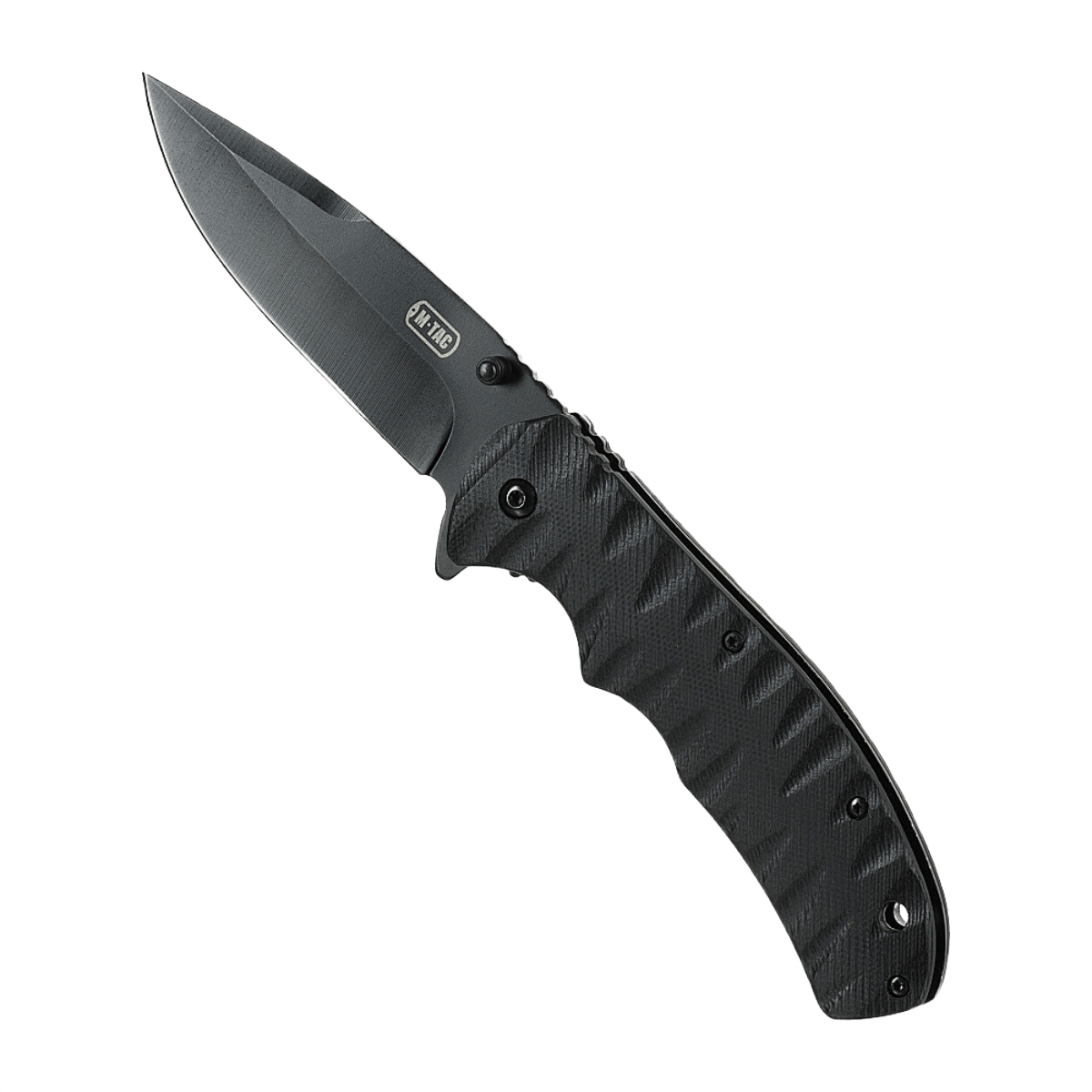 M-Tac Outdoor & Militær foldekniv - Type 4 med sort klinge og G10 håndtag, letvægts og holdbar, perfekt til EDC-udstyr.