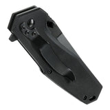 M-Tac Outdoor & Militær foldekniv - Type 5 i sort med aluminiumshåndtag og G10-kompositgreb