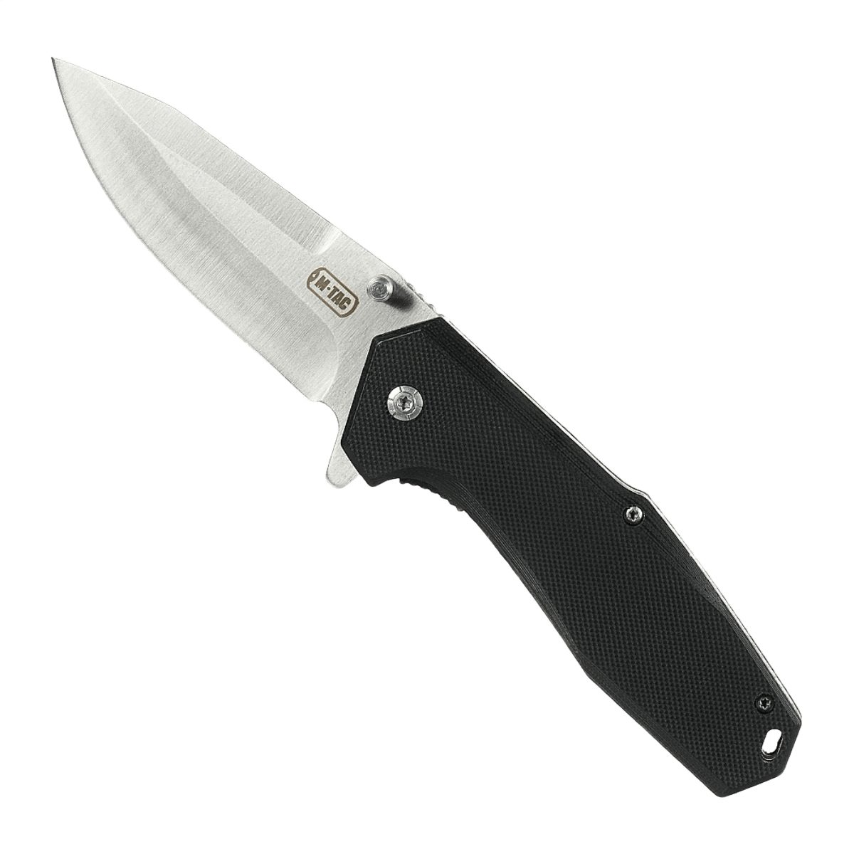 M-Tac Outdoor & Militær foldekniv - Type 5, ultralet EDC kniv med krom rustfrit stål klinge og solidt aluminiumshåndtag.