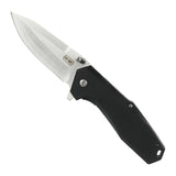 M-Tac Outdoor & Militær foldekniv - Type 5, ultralet EDC kniv med krom rustfrit stål klinge og solidt aluminiumshåndtag.
