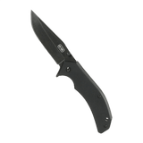 M-Tac Outdoor & Militær foldekniv - Type 8 med Clip Point klinge og håndtag i krom rustfrit stål, del af EDC-udstyr.