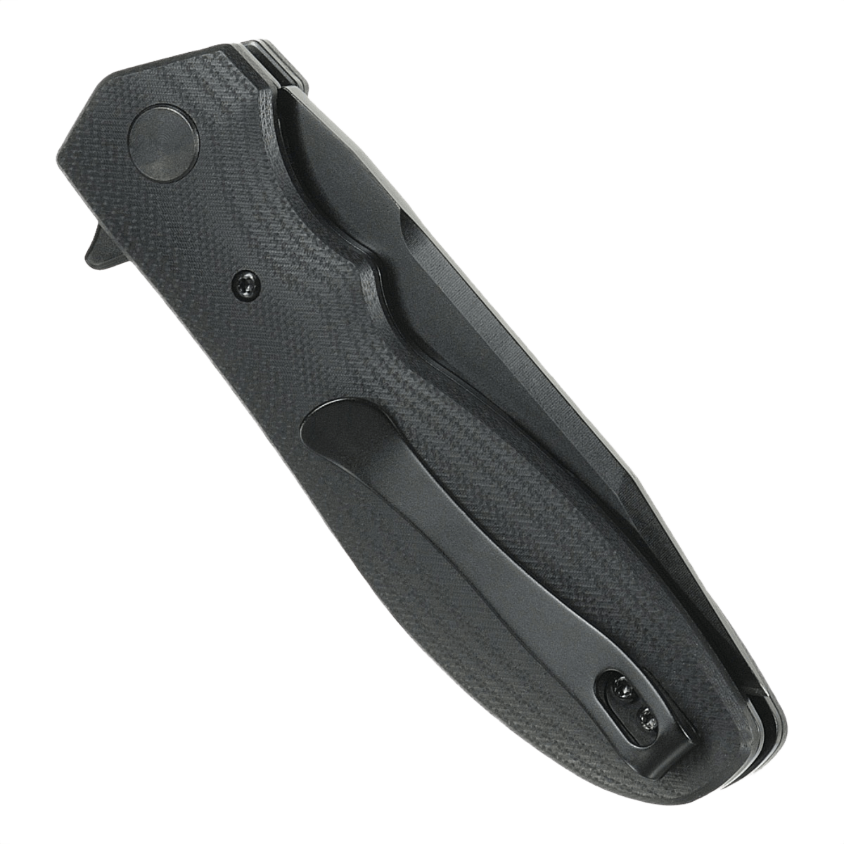 M-Tac Outdoor & Militær foldekniv - Type 6 i foldet tilstand med sort G10-komposit greb