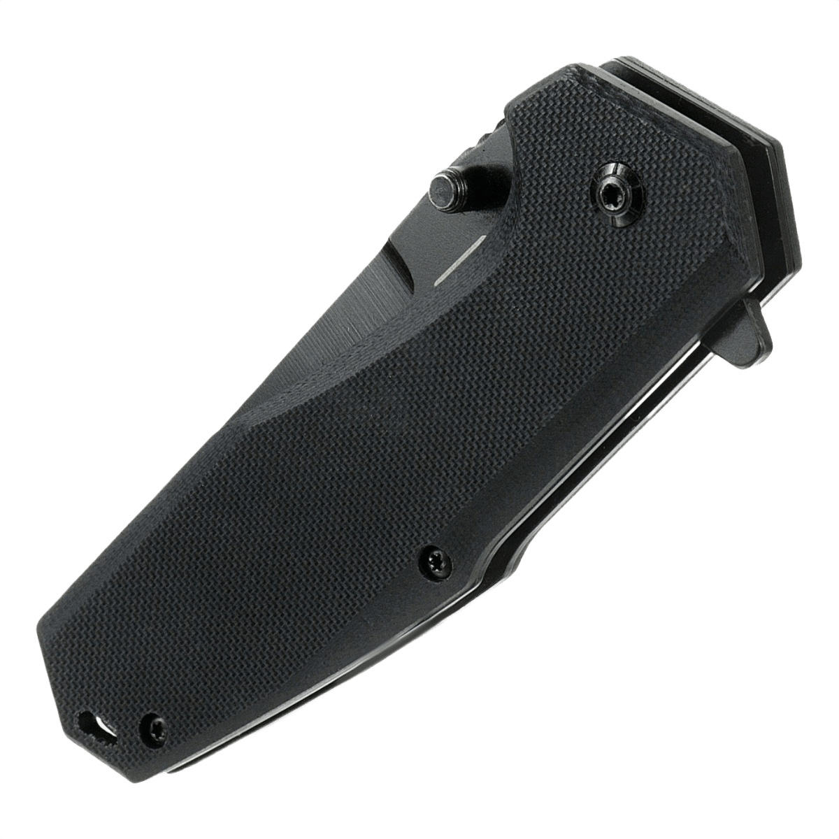 M-Tac Outdoor & Militær foldekniv - Type 5 lukket, viser solidt G10-komposit aluminiumshåndtag, 5Cr15MoV krom rustfrit stål klinge.