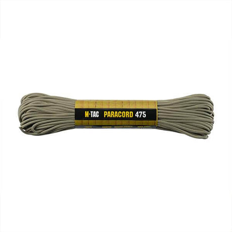 M-TAC Paracord 475, 15m stærk 100% nylon line til outdoor-aktiviteter, robust og let, perfekt til camping og lejropstilling.