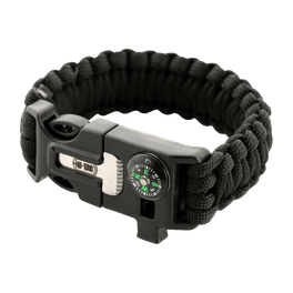 M-Tac Paracord Bracelet with firestarter, compass and whistle for outdoor and survival.