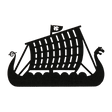 M-Tac Patch Drakkar Laser Cut – Vikingeskib, Cordura 500D, perfekt til uniform eller taske, viser det ikoniske Drakkar skib.