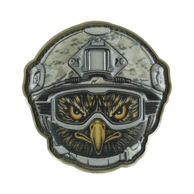 M-Tac Patch Emoji #10 med 3D-effekt og velcro i PVC, sjov og taktisk morale patch til tøj og udstyr, størrelse 6.5 x 6.5 cm.