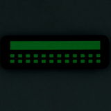 M-Tac Patch Flag 25x80 Mini Squares i grøn, lavet af slidstærk Cordura 500D med velcromontering.