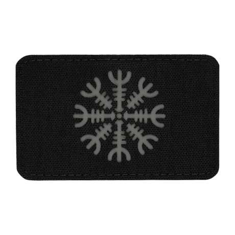 M-Tac Patch Helm of Horror Vandret Laser Cut med ægishjálmur design i holdbar Cordura 500D med Velcro fastgørelse, størrelse 80 x 50 mm.