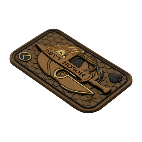 M-Tac Patch Molon Labe 3D PVC med 3D-effekt, gummimateriale, ideal til uniform eller udstyr, Velcro-fastsættelse, 108 x 68 mm.