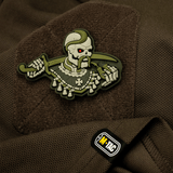 M-Tac Patch You Only Die Once 3D PVC på taktisk tøj, morale patch af gummi med velcro fastgørelse, perfekt til militær og taktiske aktiviteter.