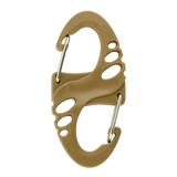 M-Tac Plast S-Krog Karabinhage, lille dobbeltsidet karabinhage til fastgørelse af nøgler og let udstyr. Ikke egnet til klatring. 50 mm plastik og stål.