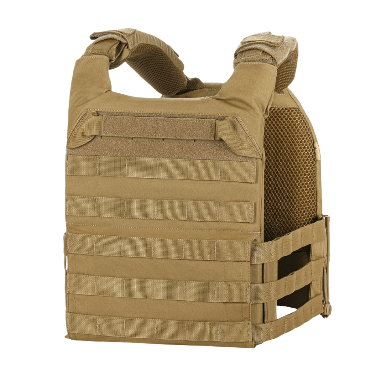 M-Tac Plate Carrier Cuirass Elite Gen.II i Cordura 500D med hurtiglåse, designet til ESAPI Medium plader, brun taktisk vest