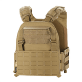 M-Tac Plate Carrier Cuirass Elite Gen.II, avanceret taktisk vest med Duraflex hurtiglåse, Cordura 500D materiale, sandfarvet