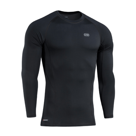 M-Tac Level I Polartec Thermal Shirt i sort, ideel som baselayer til vinter, lavet af Power Dry® materiale for termoregulering og komfort.