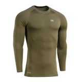 M-Tac Level I Polartec Thermal Shirt i olivengrøn, perfekt til vinterbrug, anatomisk pasform og hurtigtørrende Power Dry® materiale.