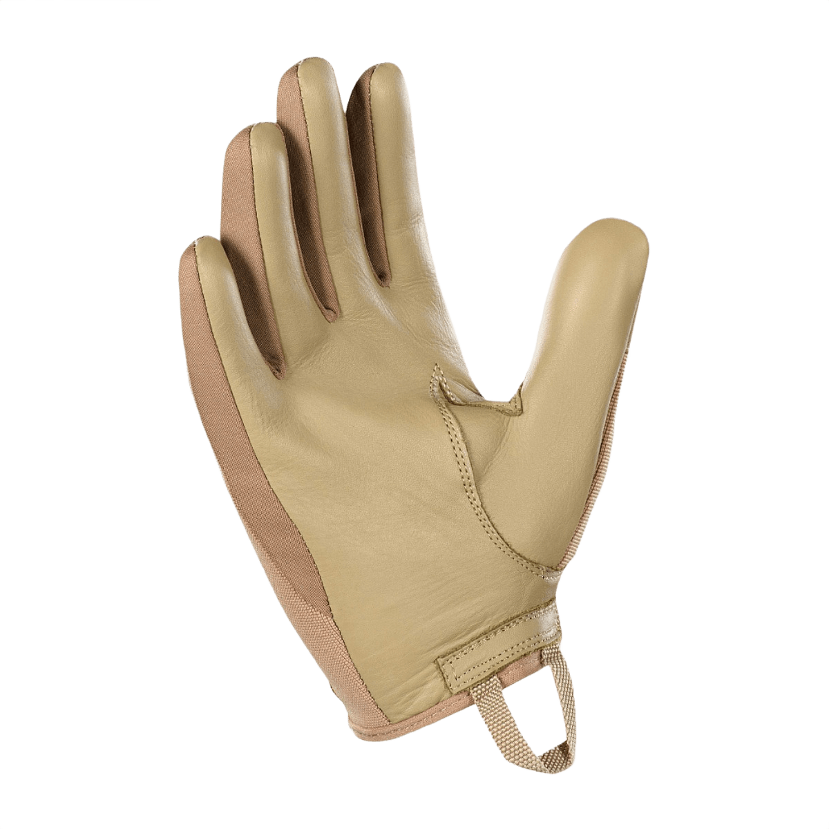 M-Tac Handsker Police i syntetiske materialer og læder, designet til politi med polstrede zoner og velcrolukning for komfort.