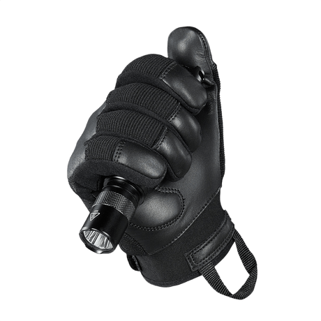 M-Tac Handsker Police Gen.2 - taktiske læderhandsker med polstrede håndflader og skridsikkert greb, designet til politifolk og sikkerhedsfolk.