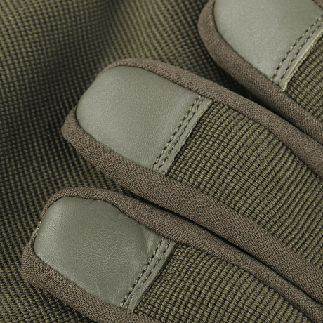 M-Tac Handsker Police i syntetiske materialer med læderdetaljer. Justerbare og komfortable for politi og sikkerhedsarbejde.