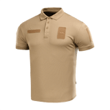 M-Tac Polo Elite Tactical Coolmax i beige, designet til politi og sikkerhedsarbejde, svedtransporterende med Coolmax® teknologi.