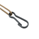 M-Tac Safety Cord med D-ring til sikring af udstyr såsom nøgler og våben, fremstillet af paracord og PVC, med trækstyrke på 50 kg.