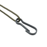 M-Tac Safety Cord med D-ring, spiralformet sikkerhedssnor af paracord og PVC til tyverisikring af udstyr, D-ring og MOLLE-montering.