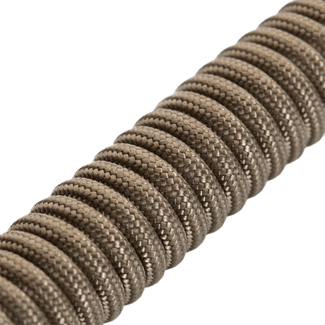 M-Tac Safety Cord med D-ring spiralformet design til sikkerhedsudstyr