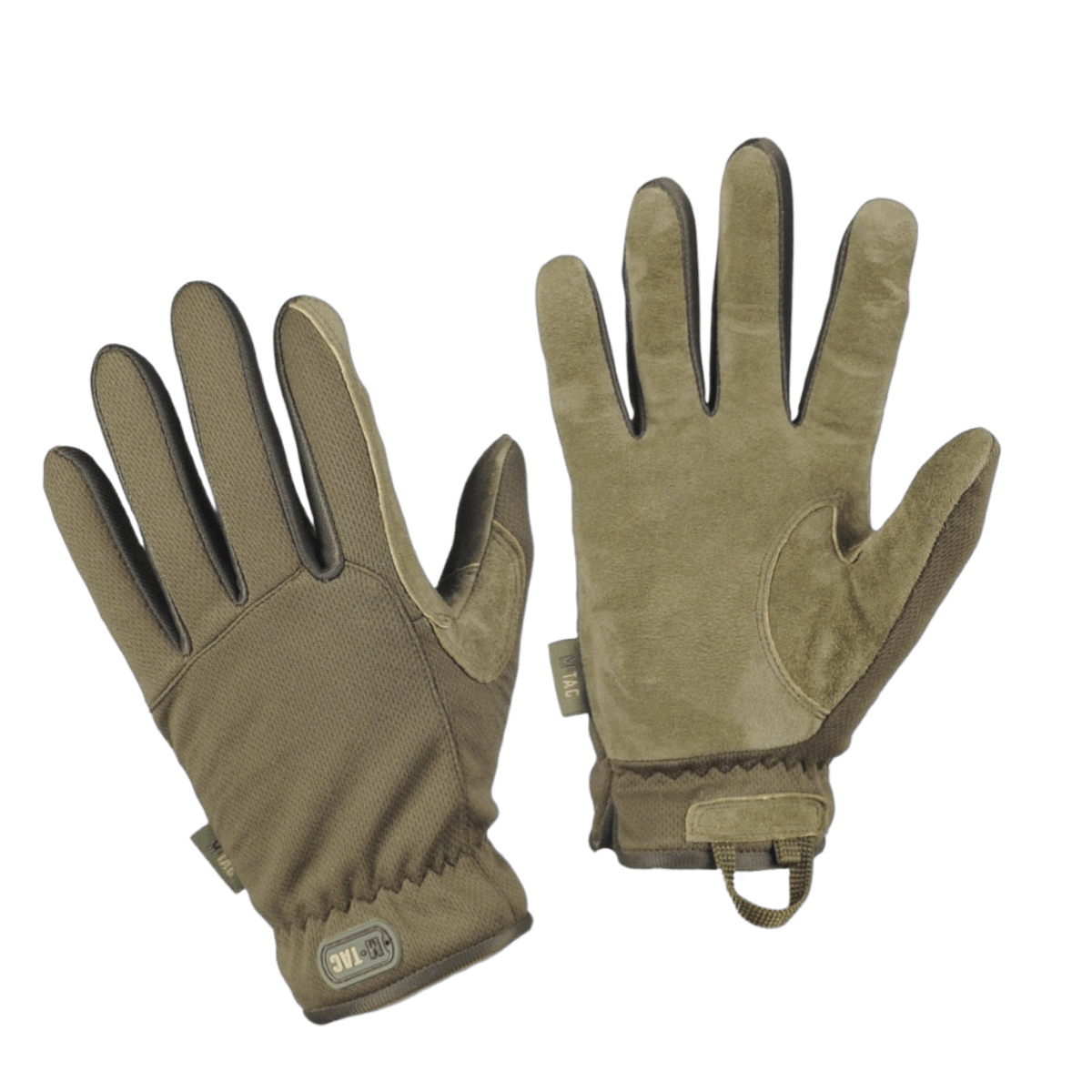 M-Tac Handsker Scout Tactical med fleksibel pasform, elastiske paneler og læderforstærkning til ekstra beskyttelse og komfort.