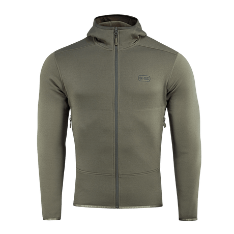 M-Tac Shadow Polartec Fleece Sweatshirt i slidstærkt Power Stretch Pro materiale med lav profil hætte til optimal varme og komfort.