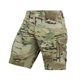 M-Tac Shorts STURM Gen.II Nyco Extreme in camouflage with 4-way stretch and reinforcements, suited for tactical and outdoor activities.