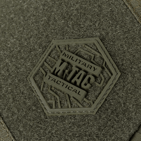 Detalje af M-Tac Sling Pistol Taske Elite Hex med Velcro med militær taktik logo på Cordura stof