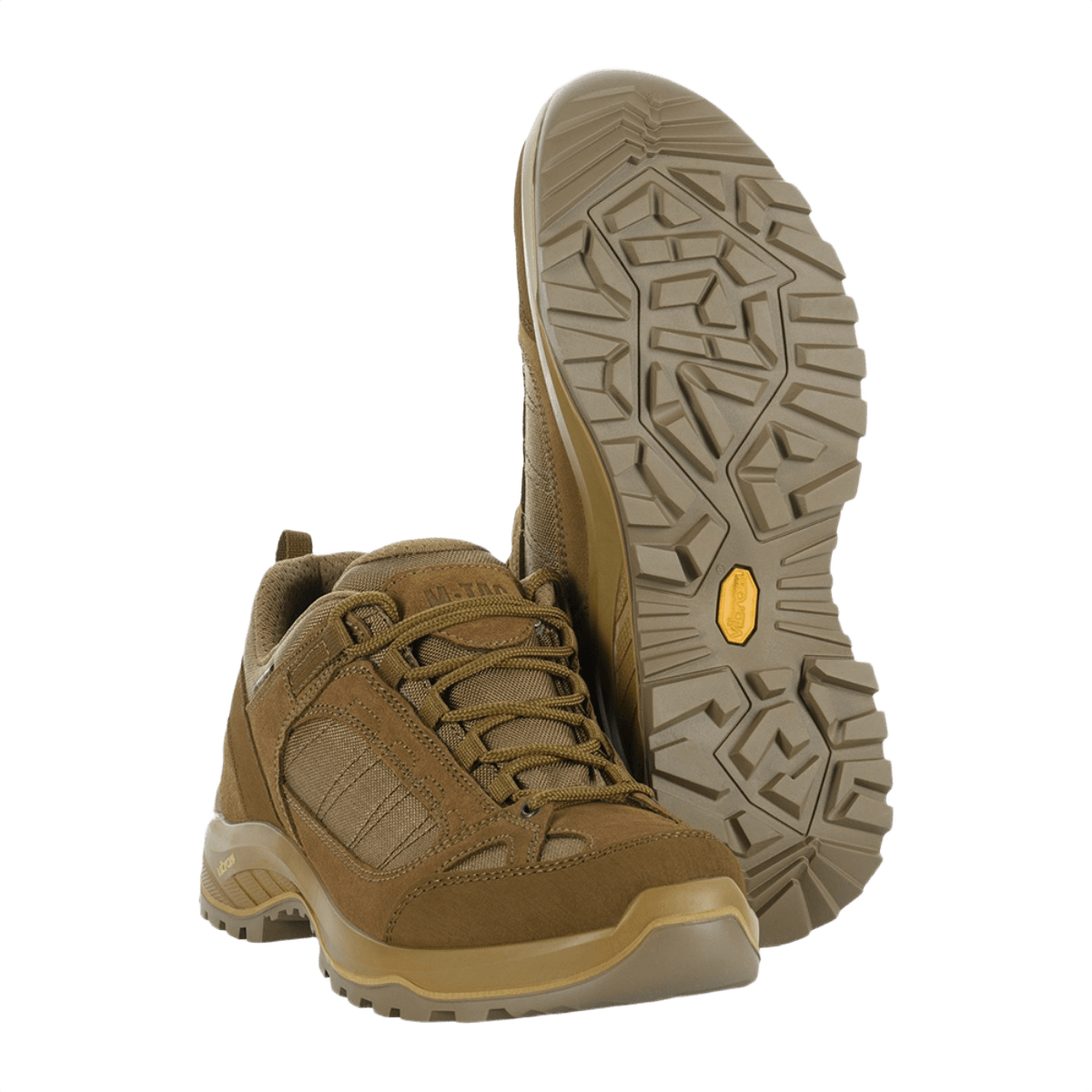 M-Tac Sneakers Tactical Demi-Season Pro Line, holdbare støvler i suede og Cordura med patenteret Vibram-sål, brun