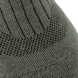 Nærbillede af M-Tac Sokker Mid Calf Mk.4 viser polstrede og vævede detaljer for komfort og beskyttelse. Perfekt til trekking.