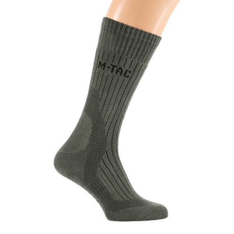 M-Tac Sokker Mid Calf Mk.4 til mænd, komfort og beskyttelse til trekking, med thermozoner og polstrede områder, elastisk kant for stabilitet