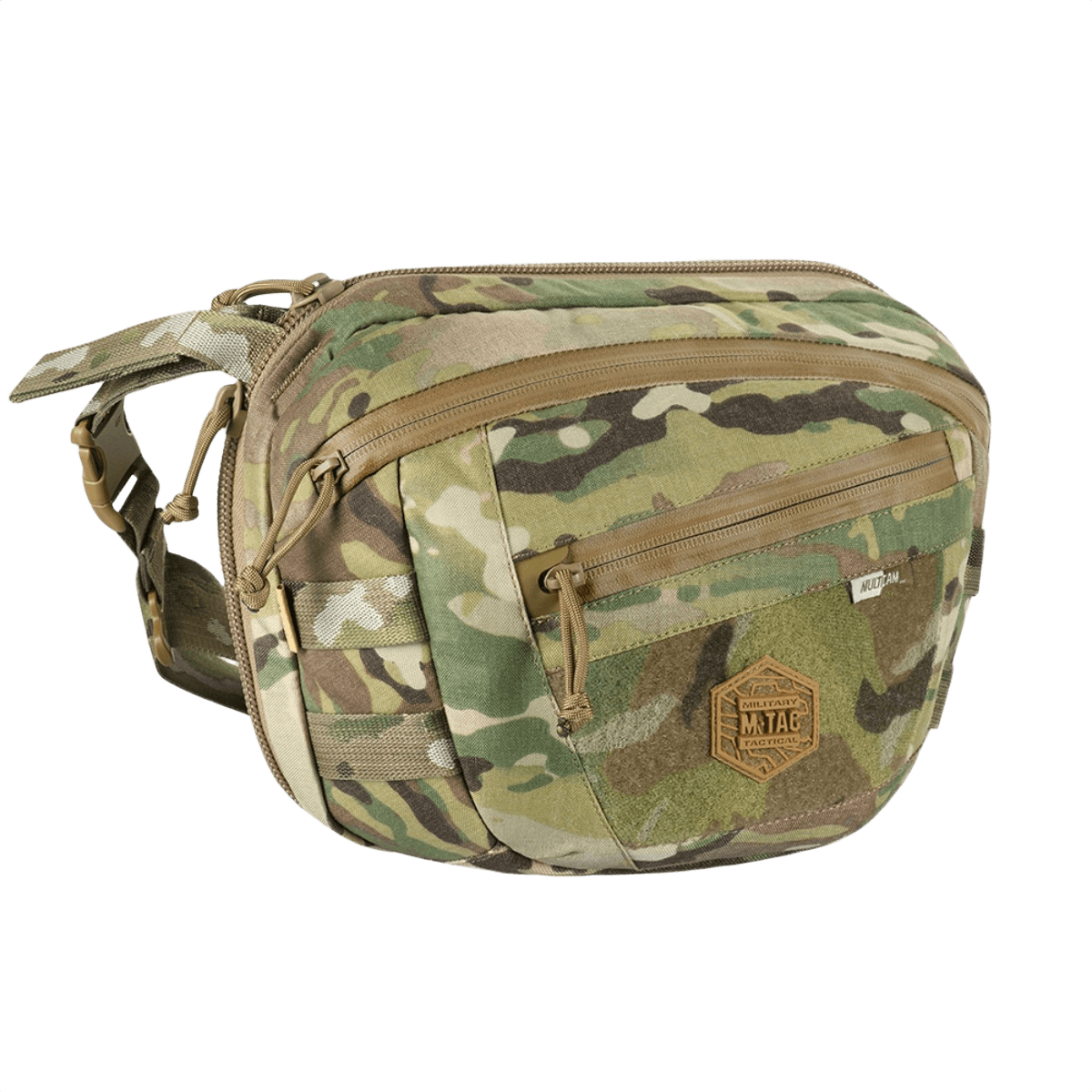 M-Tac Sphaera Hardsling Bag Large Elite med Velcro i Cordura materiale med justerbar skulderrem og Velcro panel i camouflage design.