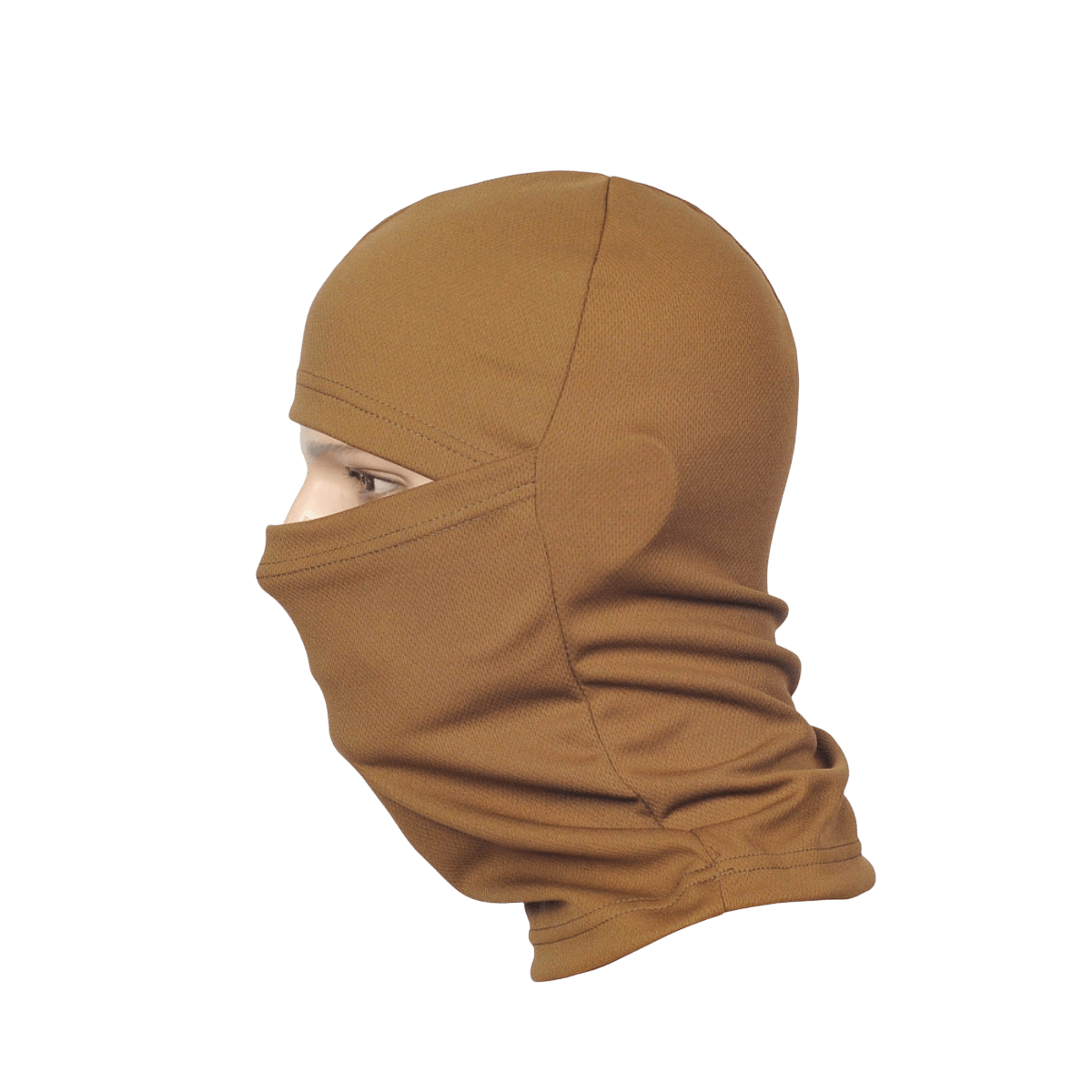 M-Tac Sweating Ninja-Balaclava i brun, beskytter mod støv og holder huden tør under aktivitet, ideel til udendørs brug.