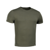 M-Tac T-shirt 93/7 i olivengrøn med korte ærmer, 93% bomuld og 7% elastan, ideel til daglig og aktiv brug, holdbar og komfortabel
