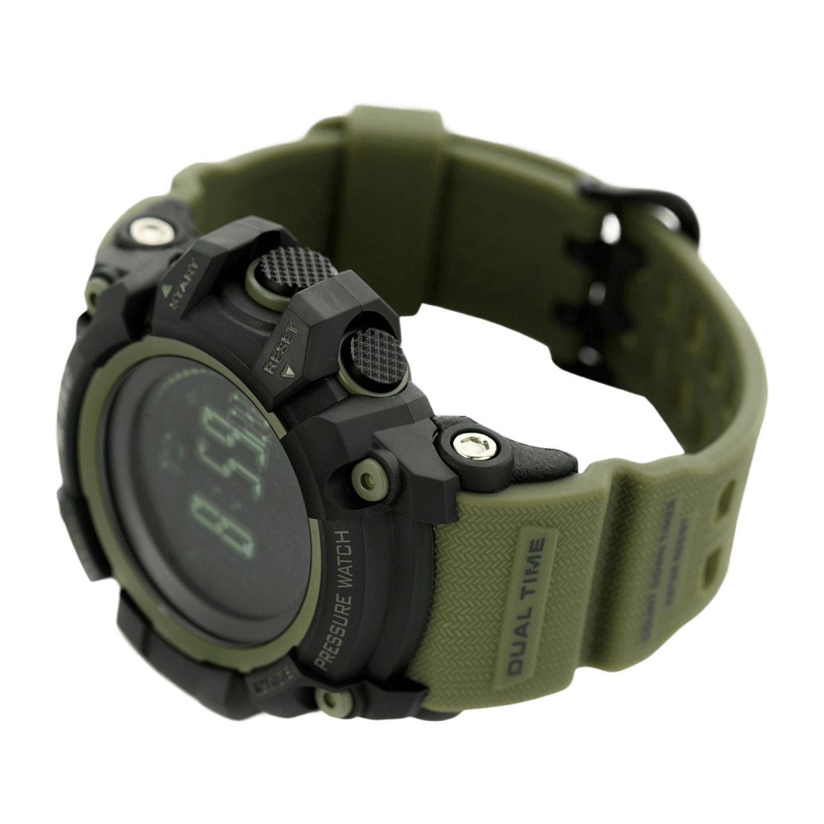 M‑Tac Taktisk Adventure Ur med robust urkasse, altimeter, barometer, kompas og podeskridtstæller. Perfekt til outdoor-eventyr.