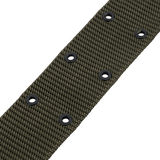 Detaljebillede af M-Tac Pistolbælte i nylon, inspireret af BSS/A.L.I.C.E.-systemet, ideelt til taktisk anvendelse eller daglig brug.