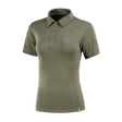 M-Tac Tactical Polo-Shirt 65/35 Lady i slidstærk bomulds-polyester til kvinder med velcro til mærker og ID.