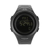 M-Tac Tactical Ur 2166 med kompas, LED-belysning, stopur. Holdbart ABS-plast design, perfekt til outdoor brug.