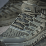 M-Tac Tactical Summer Sport Sneakers i grønne, åndbare syntetiske materialer med slidstærk gummisål og tåbeskyttelse.