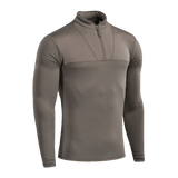 M-Tac Thermal Fleece Trøje Delta Level 2 i brun, ideel til kolde klimaer med fugttransporterende polyester og YKK-lynlås.