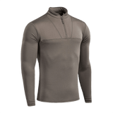 M-Tac Thermal Fleece Trøje Delta Level 2 i brun, ideel til kolde klimaer med fugttransporterende polyester og YKK-lynlås.